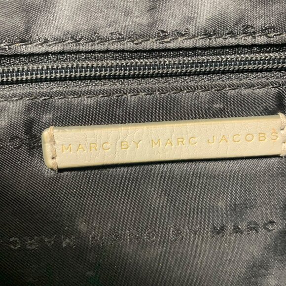 Marc By Marc Jacobs Washed Up Gray Leather Expandable Crossbody Bag Adj Strap - Picture 9 of 12